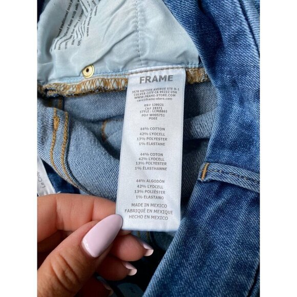 Frame blue "Le Crop Mini Boot" Womens jeans sz 26 - Picture 7 of 7